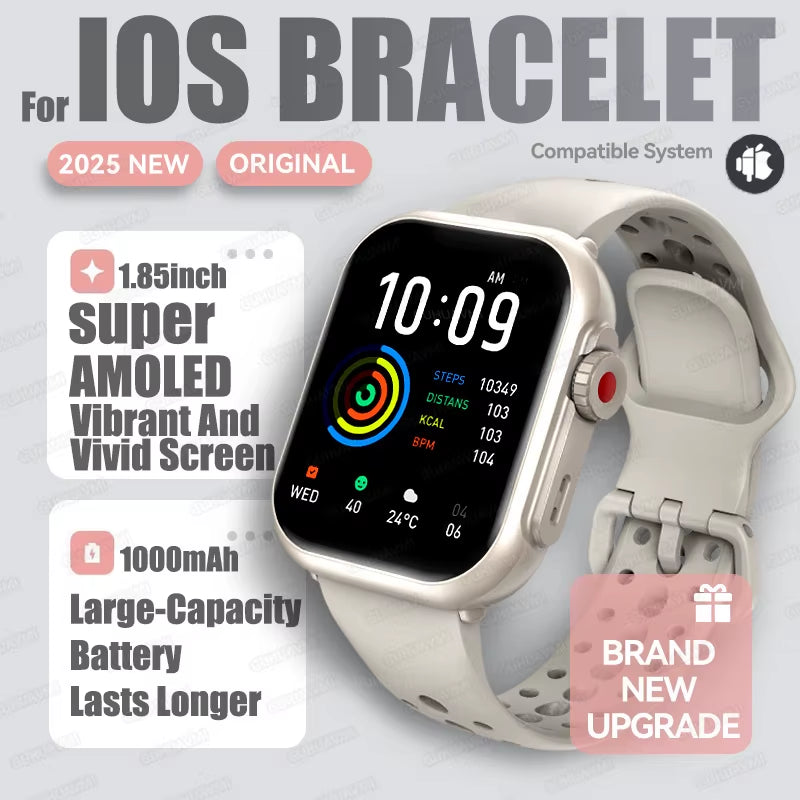 2025 New Smart Watch Women Bluetooth Call Watch Fitness Tracker Waterproof Sport Smart Clock Fashion Ladies Men Smartwatch Woman