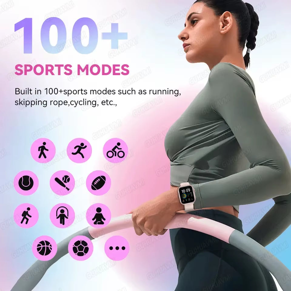 2025 New Smart Watch Women Bluetooth Call Watch Fitness Tracker Waterproof Sport Smart Clock Fashion Ladies Men Smartwatch Woman