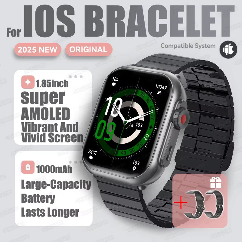 2025 New Smart Watch Women Bluetooth Call Watch Fitness Tracker Waterproof Sport Smart Clock Fashion Ladies Men Smartwatch Woman