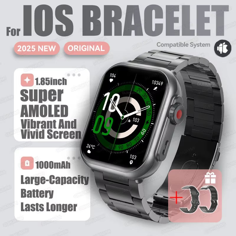 2025 New Smart Watch Women Bluetooth Call Watch Fitness Tracker Waterproof Sport Smart Clock Fashion Ladies Men Smartwatch Woman