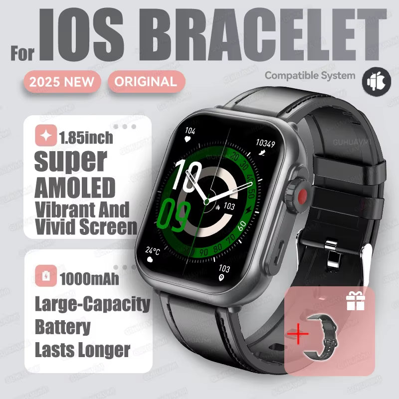 2025 New Smart Watch Women Bluetooth Call Watch Fitness Tracker Waterproof Sport Smart Clock Fashion Ladies Men Smartwatch Woman