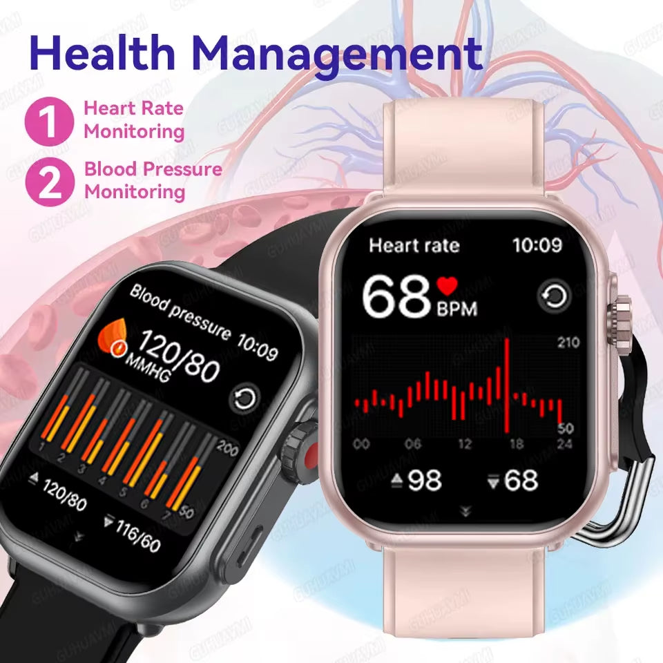 2025 New Smart Watch Women Bluetooth Call Watch Fitness Tracker Waterproof Sport Smart Clock Fashion Ladies Men Smartwatch Woman
