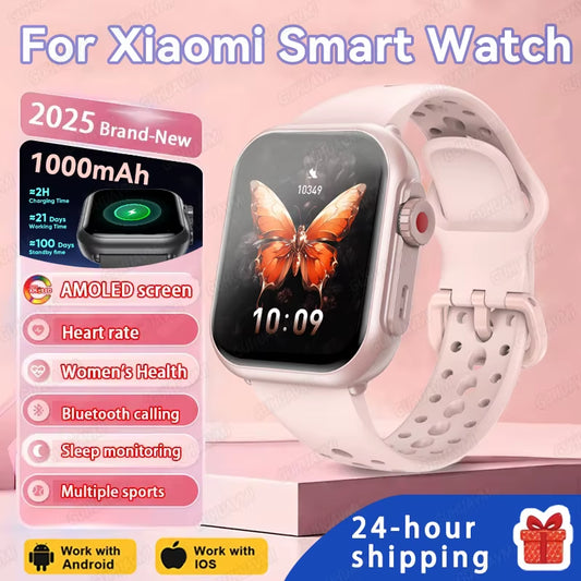 2025 New Smart Watch Women Bluetooth Call Watch Fitness Tracker Waterproof Sport Smart Clock Fashion Ladies Men Smartwatch Woman