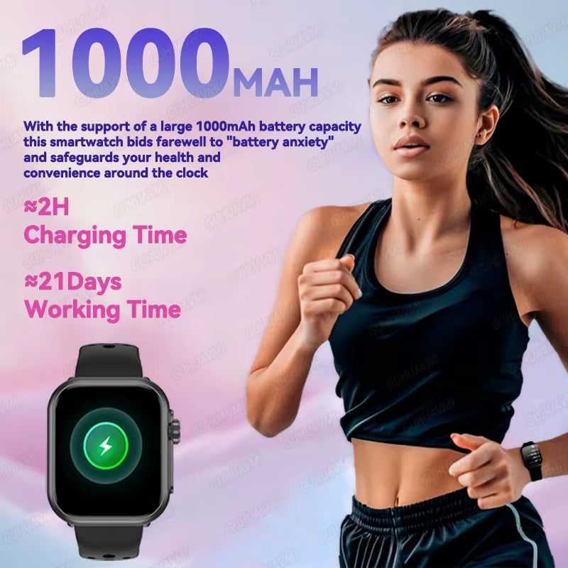 2025 New Smart Watch Women Bluetooth Call Watch Fitness Tracker Waterproof Sport Smart Clock Fashion Ladies Men Smartwatch Woman