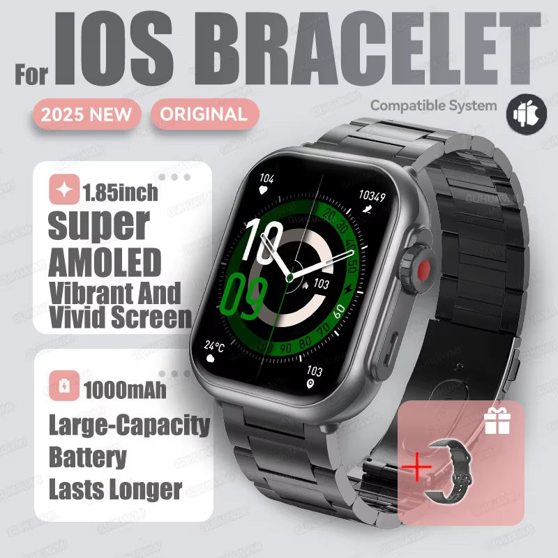 2025 New Smart Watch Women Bluetooth Call Watch Fitness Tracker Waterproof Sport Smart Clock Fashion Ladies Men Smartwatch Woman