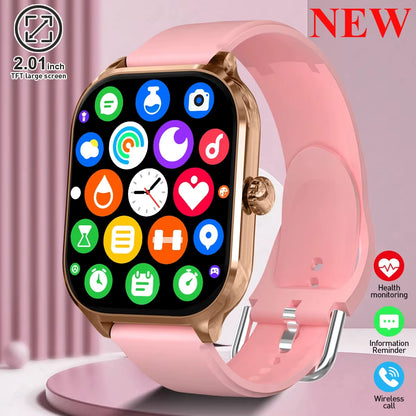 2025 New Fashion Smart Watch Heart Rate Monitor Sports Fitness Watch Waterproof Voice Calling Smart Watch for Huawei Xiaomi