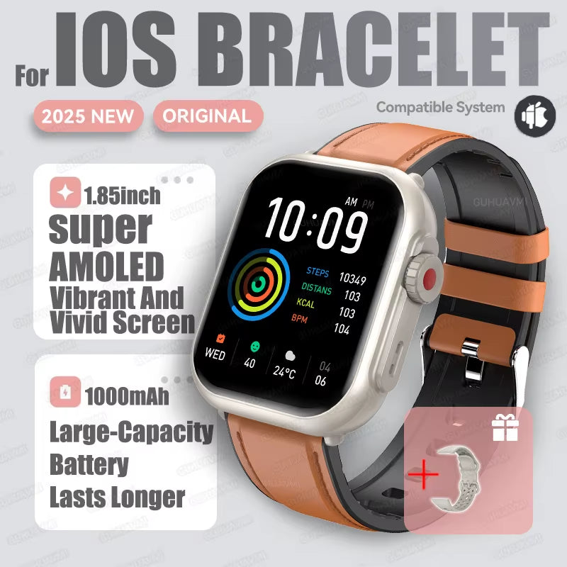 2025 New Smart Watch Women Bluetooth Call Watch Fitness Tracker Waterproof Sport Smart Clock Fashion Ladies Men Smartwatch Woman