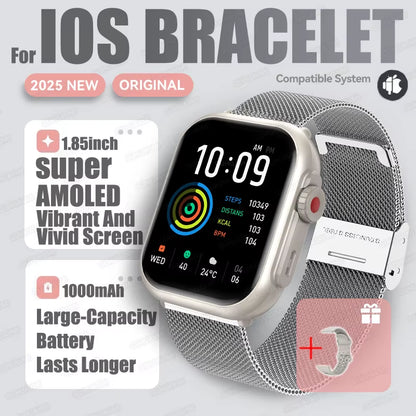 2025 New Smart Watch Women Bluetooth Call Watch Fitness Tracker Waterproof Sport Smart Clock Fashion Ladies Men Smartwatch Woman